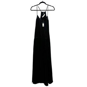 NWT G-Star Women's Posture Maxi Dress Black Slits
